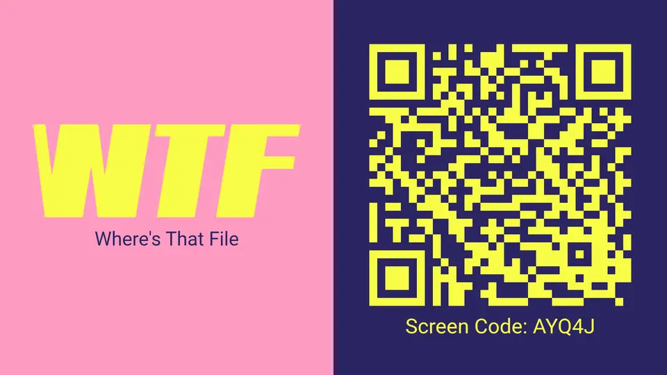 WTF.NOW QR session screen